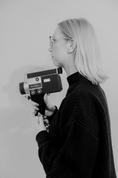 Jessica with a vintage camera — The House
