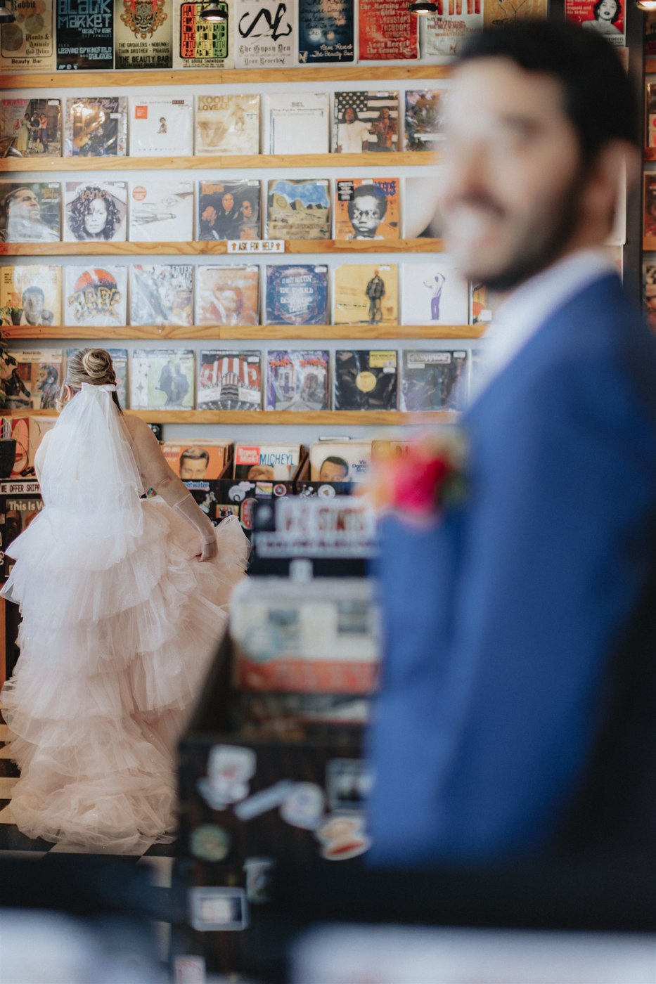 Two perspectives at the record store — Las Vegas