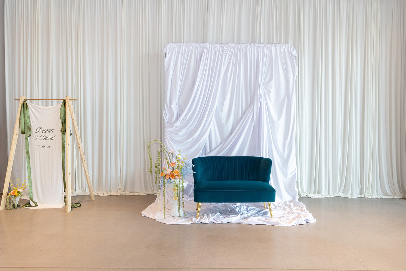 The finished lounge setting — The Sky Room